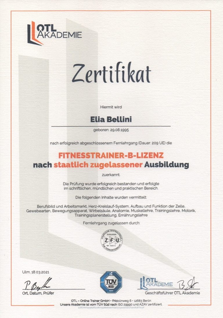 Fitnesstrainer-B-Lizenz